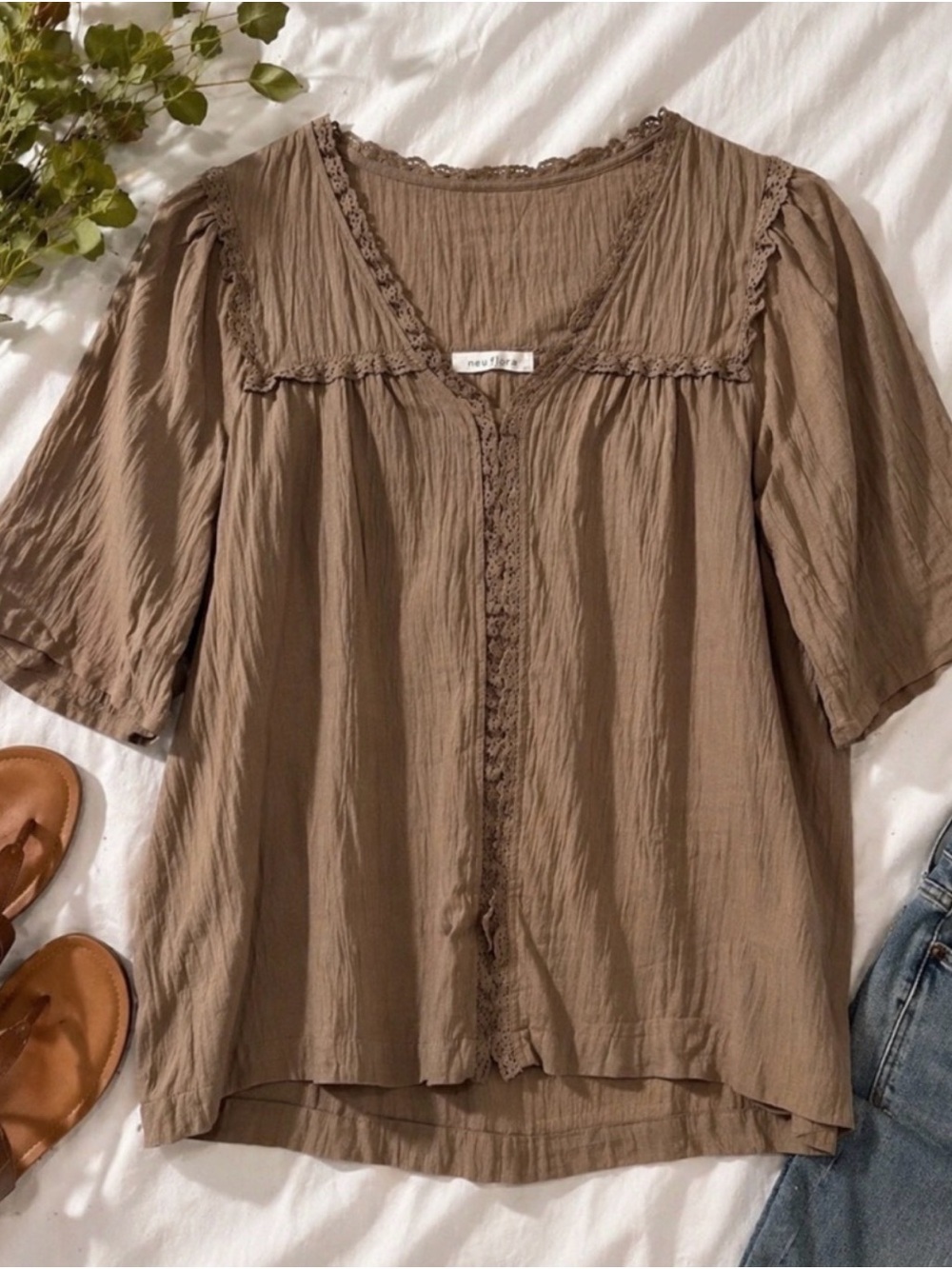 Light Brown S Neuflora Blouse